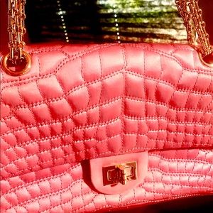 Chanel pink double flap bag